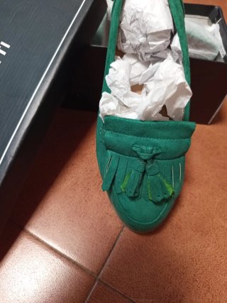 Zapatos planos BUONAROTTI mujer verdes