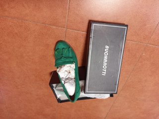 Zapatos planos BUONAROTTI mujer verdes