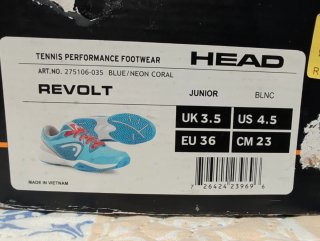 Zapatillas Head Revolt Junior Talla 36