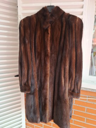 Abrigo marrón de mujer Talla 16