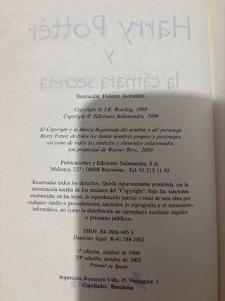 Harry Potter y la cámara secreta