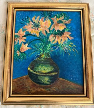 Cuadro Copia obra Van Gogh enmarcada