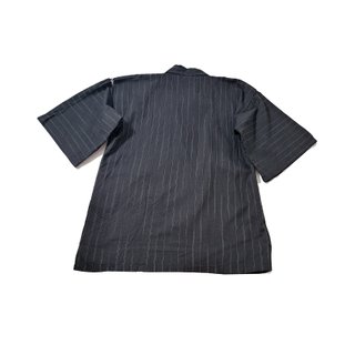 Jinbei / Chaqueta kimono algodón y cáñamo negro L