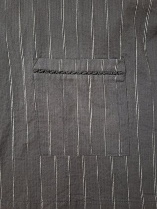 Jinbei / Chaqueta kimono algodón y cáñamo negro L