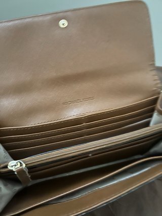 Portafoglio Michael Kors Logo MK Marrone