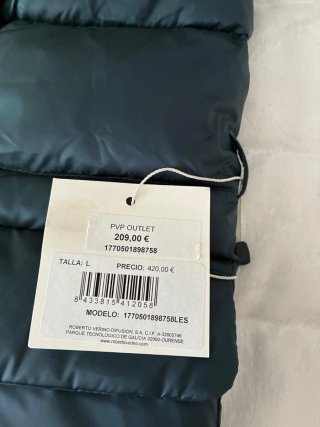 Plumífero reversible R.V. mujer verde/beige