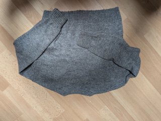 Jersey de punto gris con rombos
