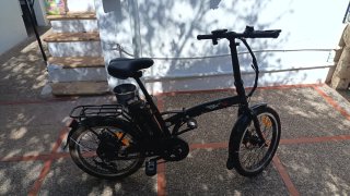 Bicicleta Eléctrica Plegable Negra