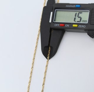 Cadena de oro de 18k. Peso: 3.01 gr.