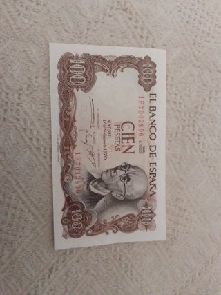 Billete 100 Pesetas Banco de España 1970
