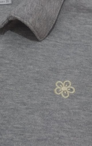 Polo Zara Gris Mujer