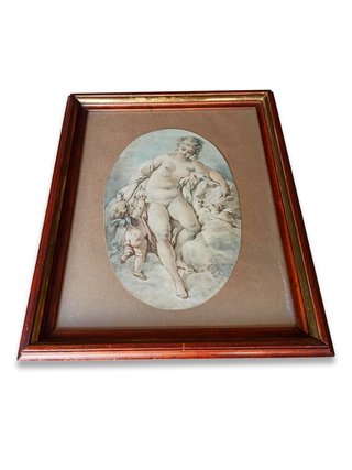 FRANÇOIS BOUCHER - DIBUJO ROCOCÓ ( ENMARCADO )