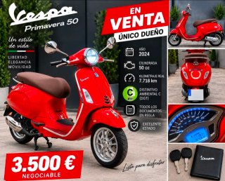 Vespa Primavera 50cc - Único Dueño