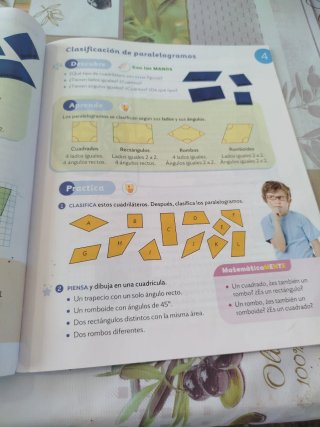 Libro de matemáticas 1 trimestre 4 primaria