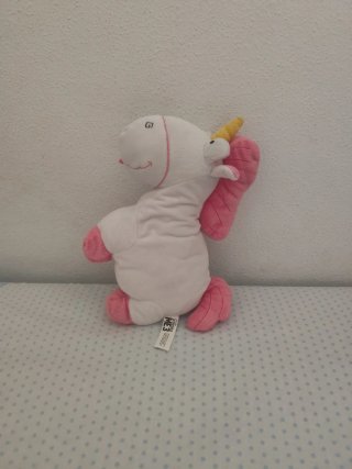 Peluche Unicornio Blanco y Rosa