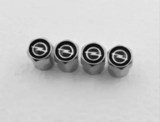 4 Tapones Válvula Opel Cromados