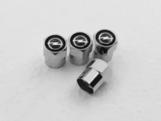 4 Tapones Válvula Opel Cromados