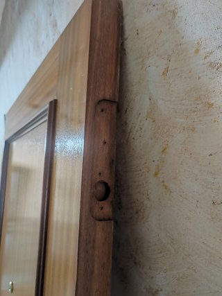 Puerta exterior madera semiblindada