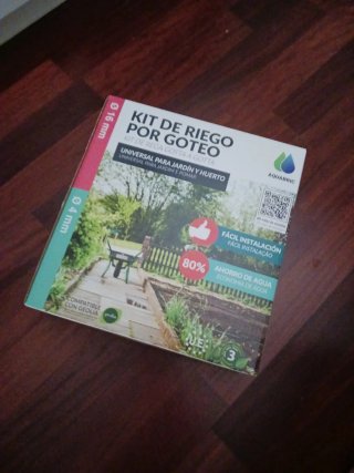 Kit riego por goteo universal jardín y huerto