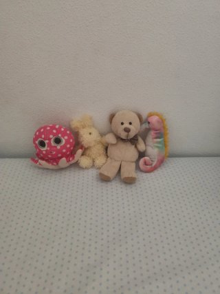 Set de 4 peluches