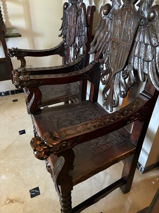 Pareja Sillones Historicismo Español