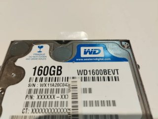 Disco Duro WD 160GB WD1600BEVT