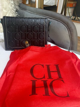 Bolso Carolina Herrera Negro con Candado