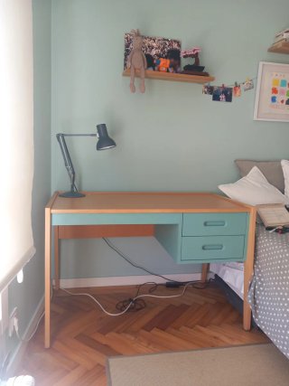 Escritorio juvenil madera y plástico