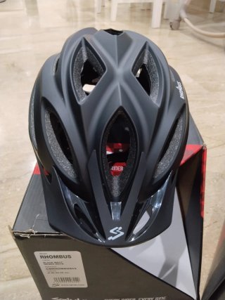 2 Cascos bicicleta Spiuk Rhombus Negro Mate TallaM