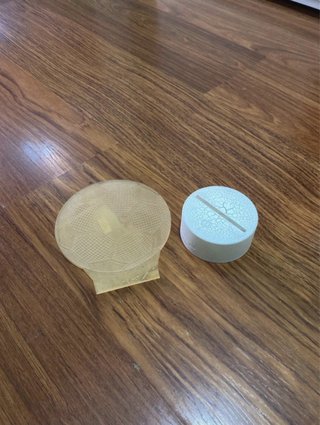 Lámpara LED Base Redonda con diseño de futbol