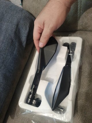 Espejos Retrovisores Suzuki CNC Negros