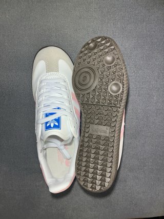 Adidas Samba Blancas con detalles Rosas