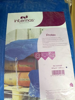 Toldo Protector Protex 120 Gr Azul 5x8m