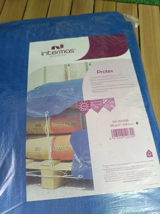 Toldo Protector Protex 120 Gr Azul 5x8m