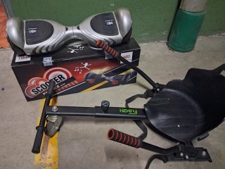 Hoverboard con Adaptador de Carro