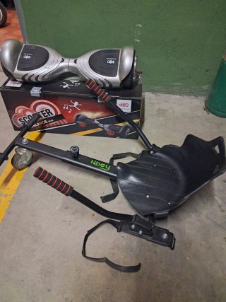 Hoverboard con Adaptador de Carro