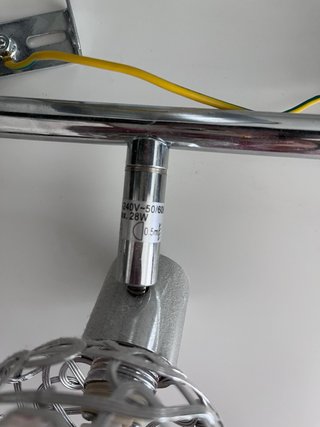 Lámpara Techo 4 Bolas LED Plata