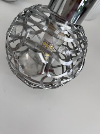 Lámpara Techo 4 Bolas LED Plata