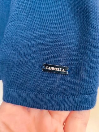 Blusa donna blu Cannella.