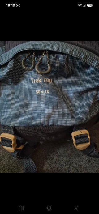 Mochila Trek 700 50+10L Azul