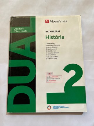 Història 2 Batxillerat Dual (quadern d'activitats)