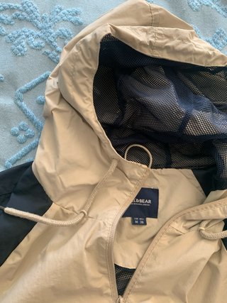 Corta Vento/Chuva Pull&Bear Bege e Azul