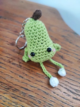 Llaveros tejidos crochet frutas y animales