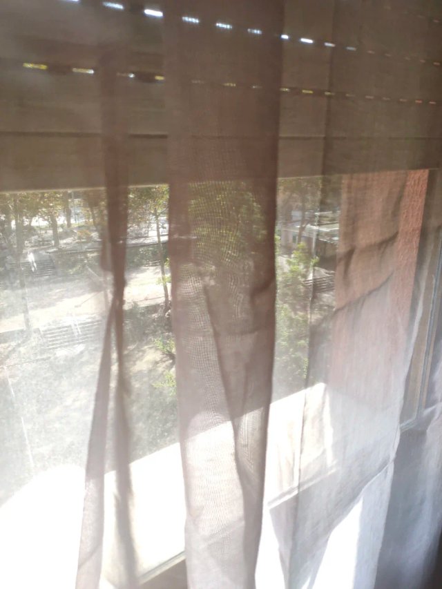 Cortinas Exterior marrón 213x132 Trabillas transpa