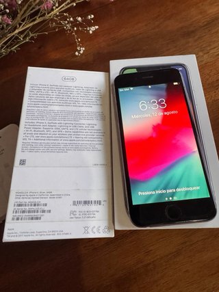 iPhone 6 64GB plata 92% Batería