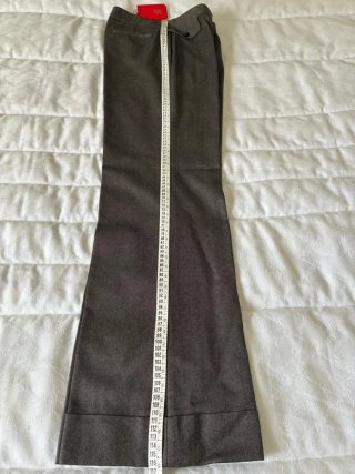 Pantalón C.H. mujer espiga marrón ancho