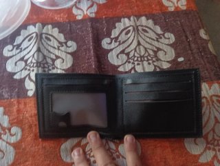 Cartera Negra con Diseño de Águila