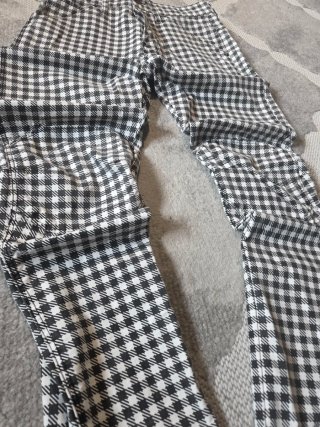 Pantalones G-Star RAW cuadros blanco y negro