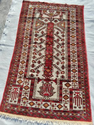 Tappeto Persiano Beige e Rosso