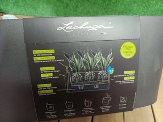 LECHUZA Delta 20 Antracita Metalizada 15563